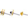 3pcs 45 Degree Angle Lock Miter Router Bit 3 Teeth T-Shape Tongue and Groove Set  For Cabinets