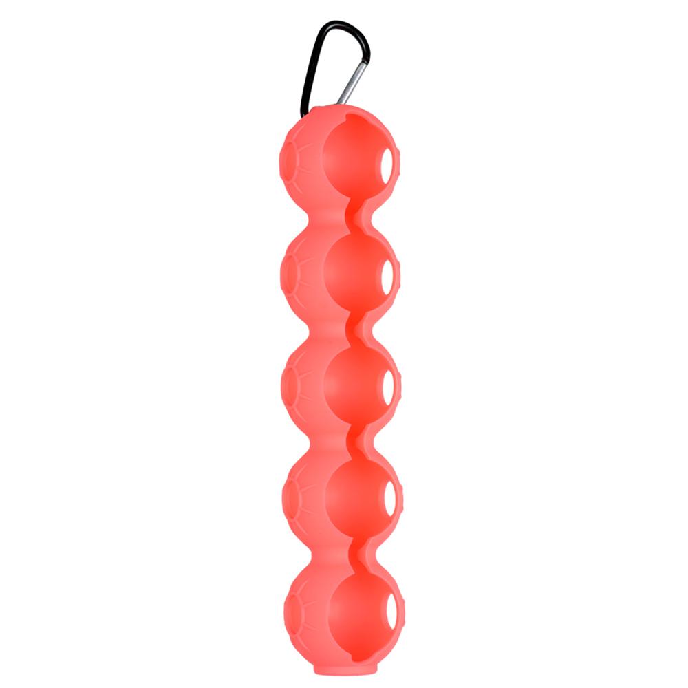 Golf Ball Holder For 5 Balls Silicone Pouch Golf Ball Case Portable Golf Ball Carry Bag With Hook Golf Accessories 5