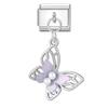 Crystal Moon Butterfly Rose Star Bow Cats Pendant Italian Charm Link Fit 9mm Stainless Steel Bracelet Women Jewelry DIY Making