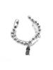 Harang Hr 182B_Silver Double Chain Tassel Bracelet