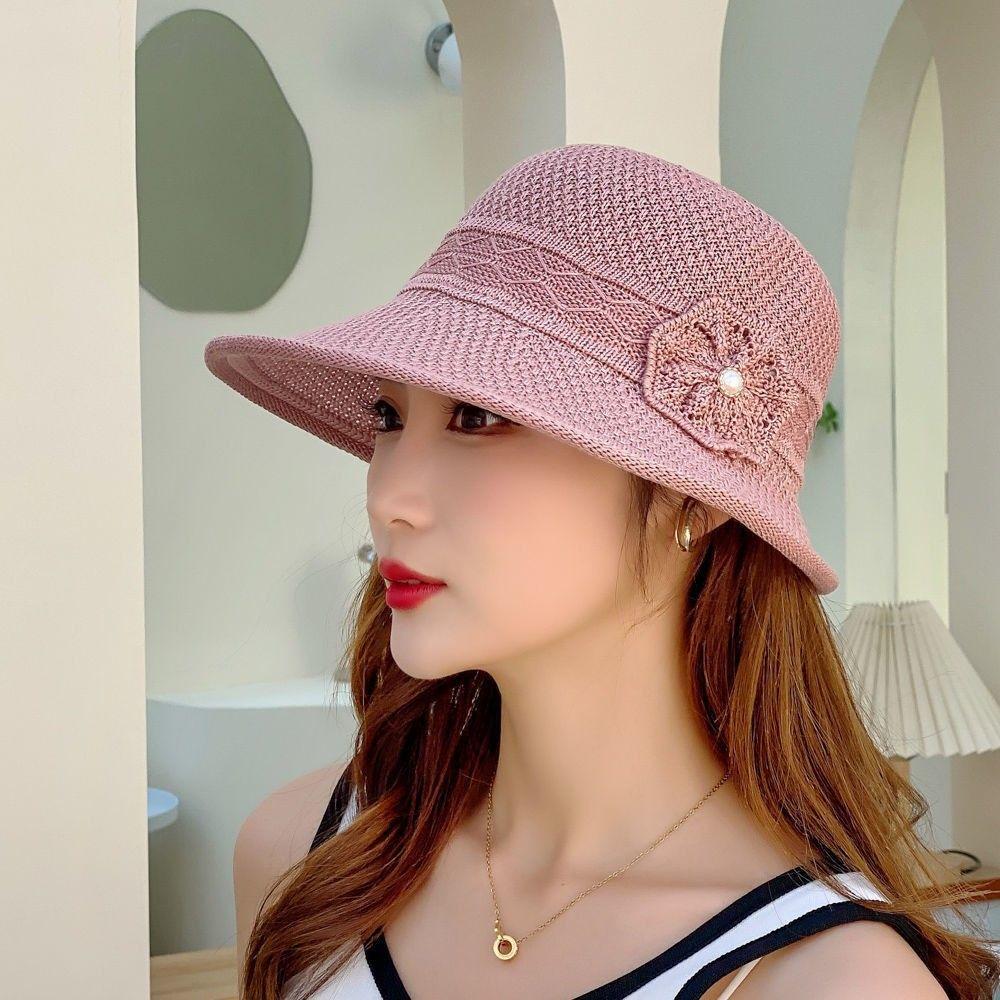 Летняя женская шляпа, свежая шляпа от солнца, шляпа-трава, шляпа рыбака, простая и универсальная шляпа от солнца для женщин