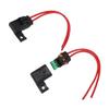 2 шт. Держатели предохранителей 12 AWG с предохранителем-лезвием 30 А, водонепроницаемая крышка, комплект для Автомобиля, RV, Грузовика, Лодки (ATO ATC), 20 см