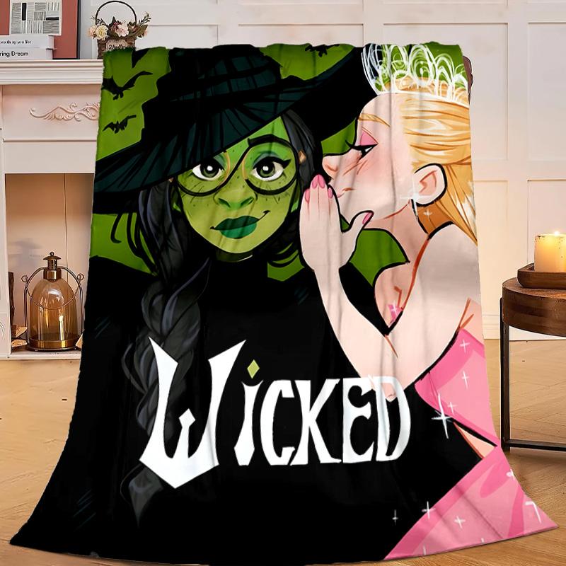 1PC Magic witch And Friendship Flannel Blanket Gift, Suitable for Both Men And Women, Soft Ideal for Beds And Sofa, Birthday Or Christmas Gift