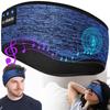 Наушники-повязка для Bluetooth беспроводных наушников для HiFi звукоизоляции Совместимые с iPhone Сертифицированные Технические Сон Подходящие для и Светло-голубой