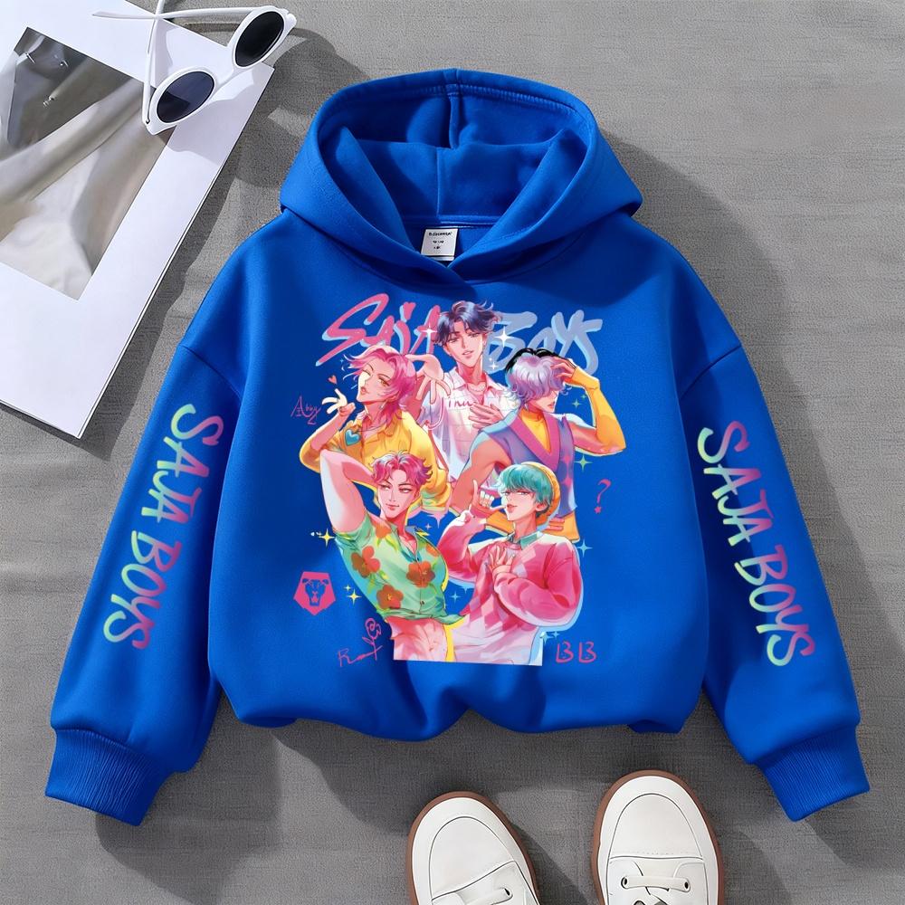 Kpop Ведьмак Детская одежда для мальчиков и девочек Осень/Зима Мода Удобная толстовка с капюшоном