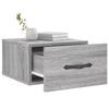 VidaXL Table de chevet murale sonoma gris 35x35x20 cm 829816
