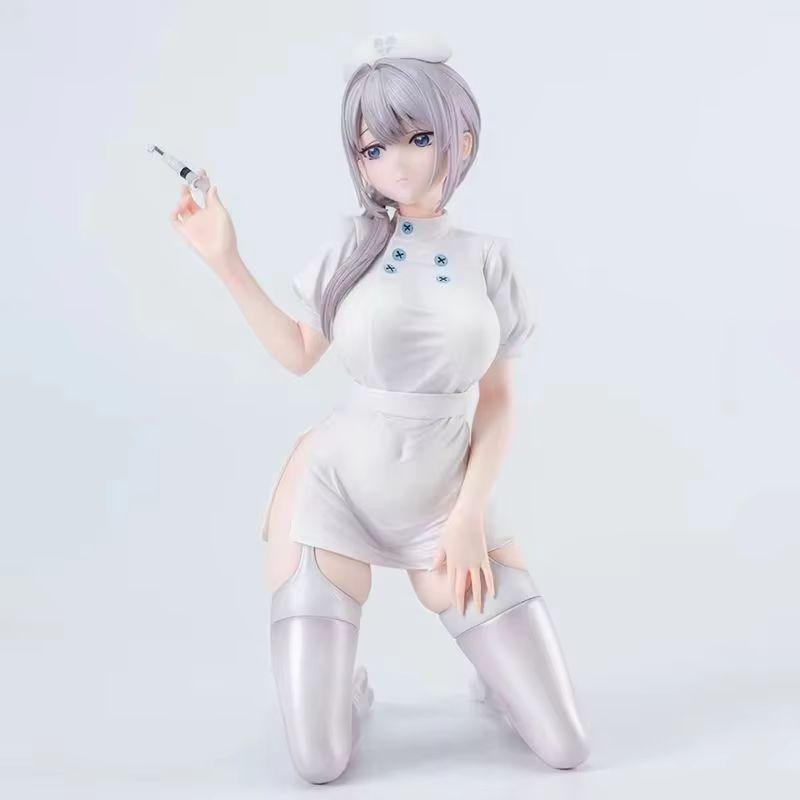 Saotome Shino Nurse Ver Kneeling Pose Anime Pvc Figure Collectible Statue Desktop Decoration GiftS