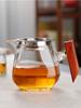 Heat-resistant Glass Gongdao Pot With Thick Wooden Handle Infuser Teapot for Tea In a Cup Tea Strainer Integrated Set Kettle Bar