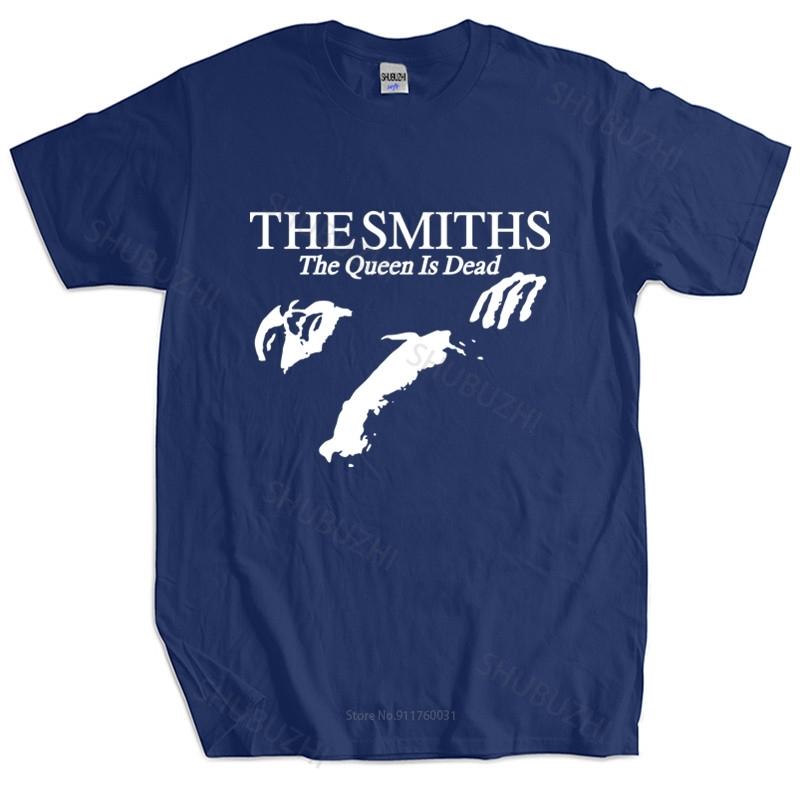 Футболка RogueWave Летние топы The Smiths "The Queen Is Dead" - Футболка, Инди 1980-х, Моррисси Большой размер Homme Черная футболка