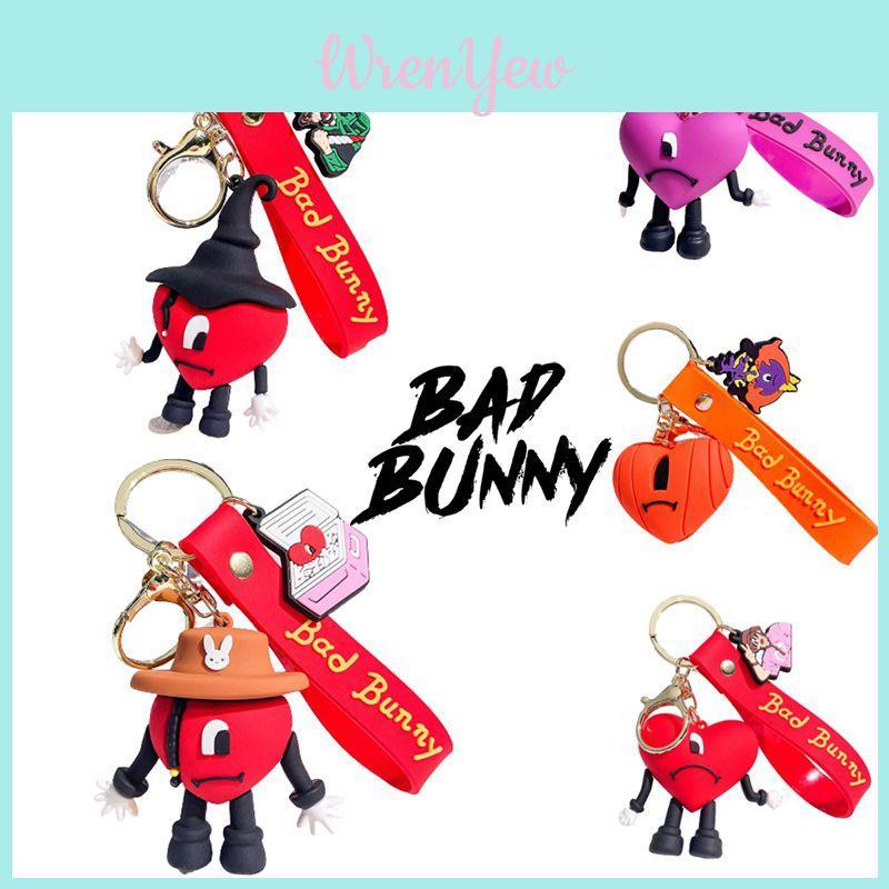 Брелок Bad Bunny Игрушка Милый Любовь Сердце Подвеска на сумку Детский Рождественский подарок Декор