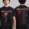 Megadeth Европа 2026 Тур Графический Мерч Футболка Летняя Унисекс УнисексС Унисексс Футболки Y2k Фанаты Повседневная Футболка Уличная Одежда