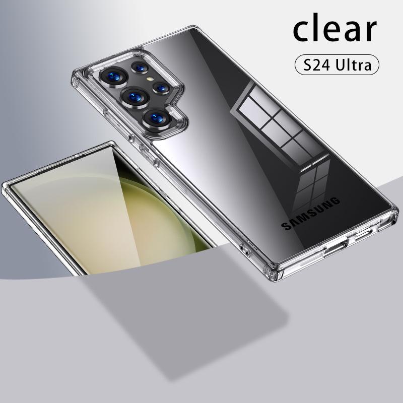 Прозрачный магнитный чехол для телефона Samsung S25 Ultra, совместимый с A17/S25FE, защита от падений, защита с ощущением кожи