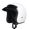 Retro Helmet Personalized Men's and Women's Leather Helmet Electric Vehicle Helmet 3/4 Summer Helmet, Half Helmet Scooter Universal In All Seasons