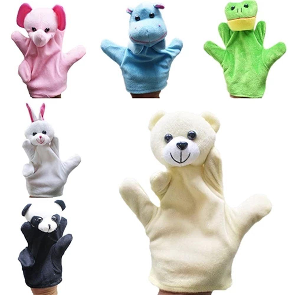 Playing Toy Tell Story Prop Hand Toy Finger Dolls Animal Plush Toys Big Hand Puppet Fingers Puppets