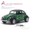 1/32 Scale Beetle Alloy Car Diecasts Metal Classic Toy Model with Pull Back Function Vehicles for Child Gifts