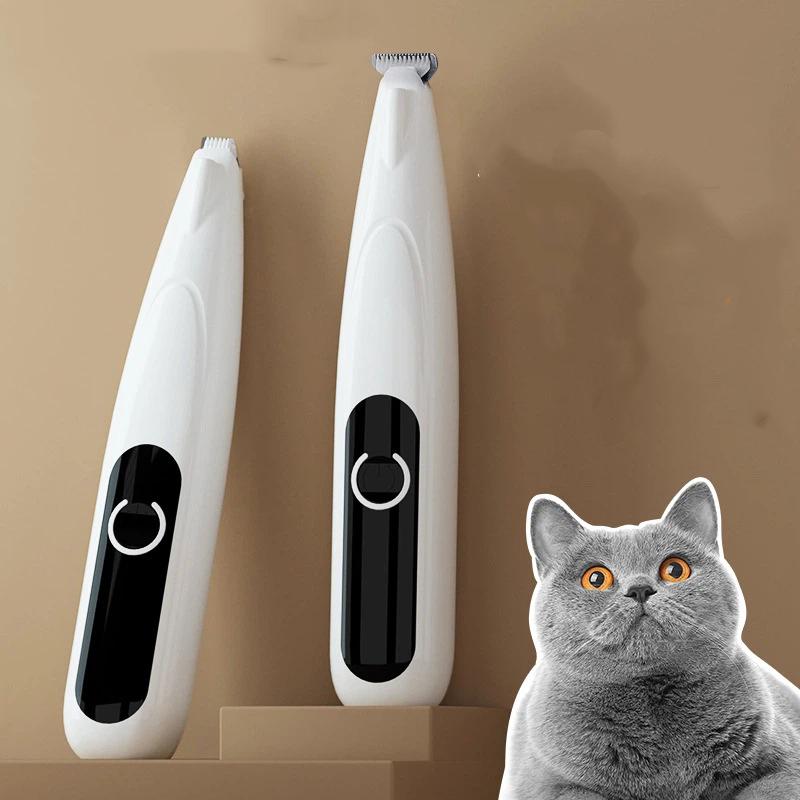Cat Foot Shaving Hair Dogs Foot Shaving Hair Rechargeable LED Light Waterproof Hair Shaving Foot Shaving Hair Pet Electric Clipper Electric Clipper