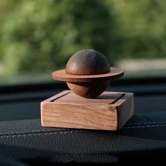 Планетарный диффузор из орехового дерева, ароматерапевтический декор ручной работы для дома и автомобиля, без эфирных масел, деревянные подарки