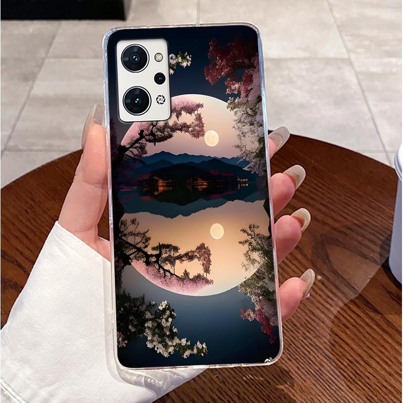 Чехол с рисунком панды для OPPO Reno 7A 9A (A201OP) Прозрачный Мягкий Чехол Смешной Милый Печатный Силиконовый Ударопрочный Чехол