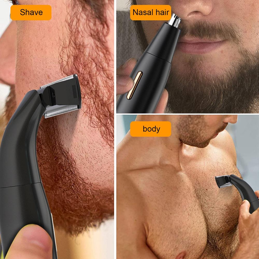 4 в 1 Удаление волос Триммер для корней носа, бровей, бритвы для удаления волос