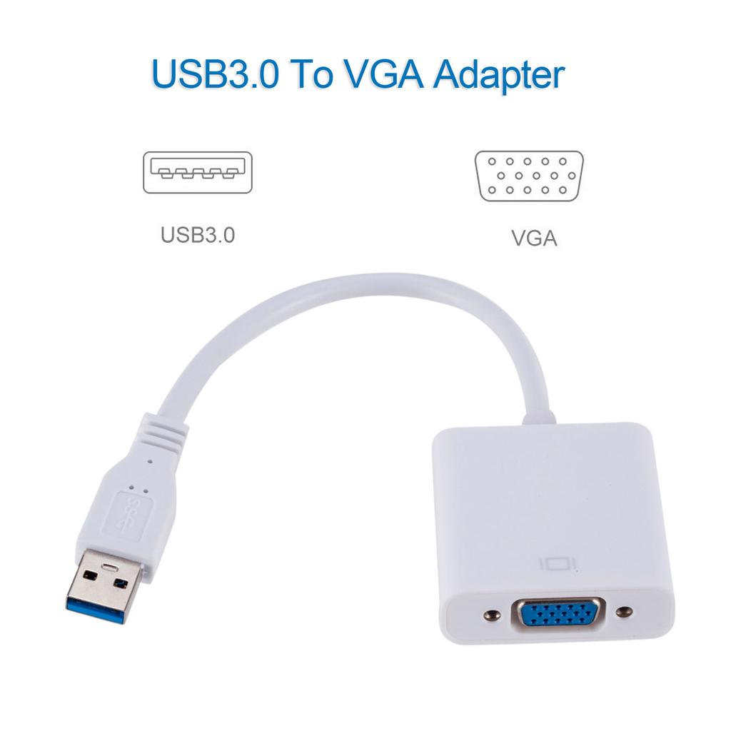 Адаптер USB3.0 к VGA USB к VGA Внешняя видеокарта VGA-конвертер для настольного ноутбука ПК для монитора