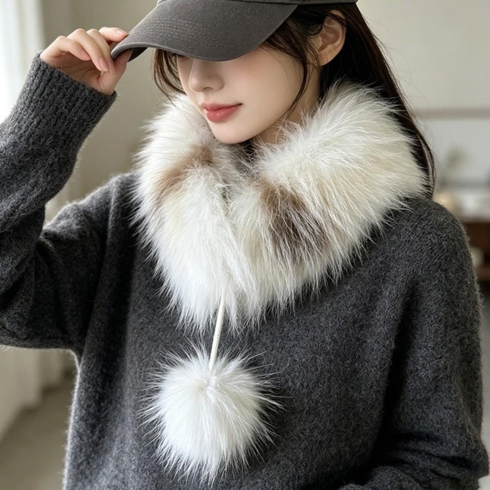 Soft Plush Neck Scarf Keep Warm Winter Scarf Fashion Women's Scarf Winter