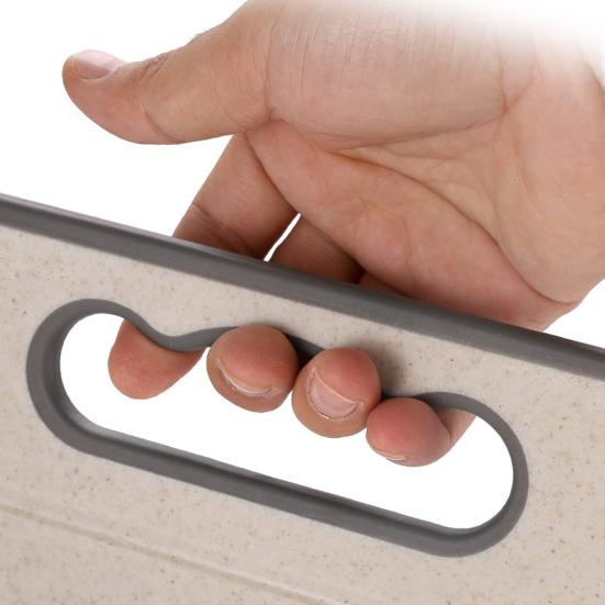 Двусторонняя разделочная доска с ручкой Разделочная доска из нержавеющей стали для мяса