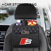 Car Multi-function Storage Bag Automobile Seat Back Storage Pocket for Audi C5 C6 C7 A4 B6 B8 B7 A6 A3 A5 Q3 Q7 8P S3 S5 S1 S4 S2 RS3 RS4 RS5 RS6 RS8