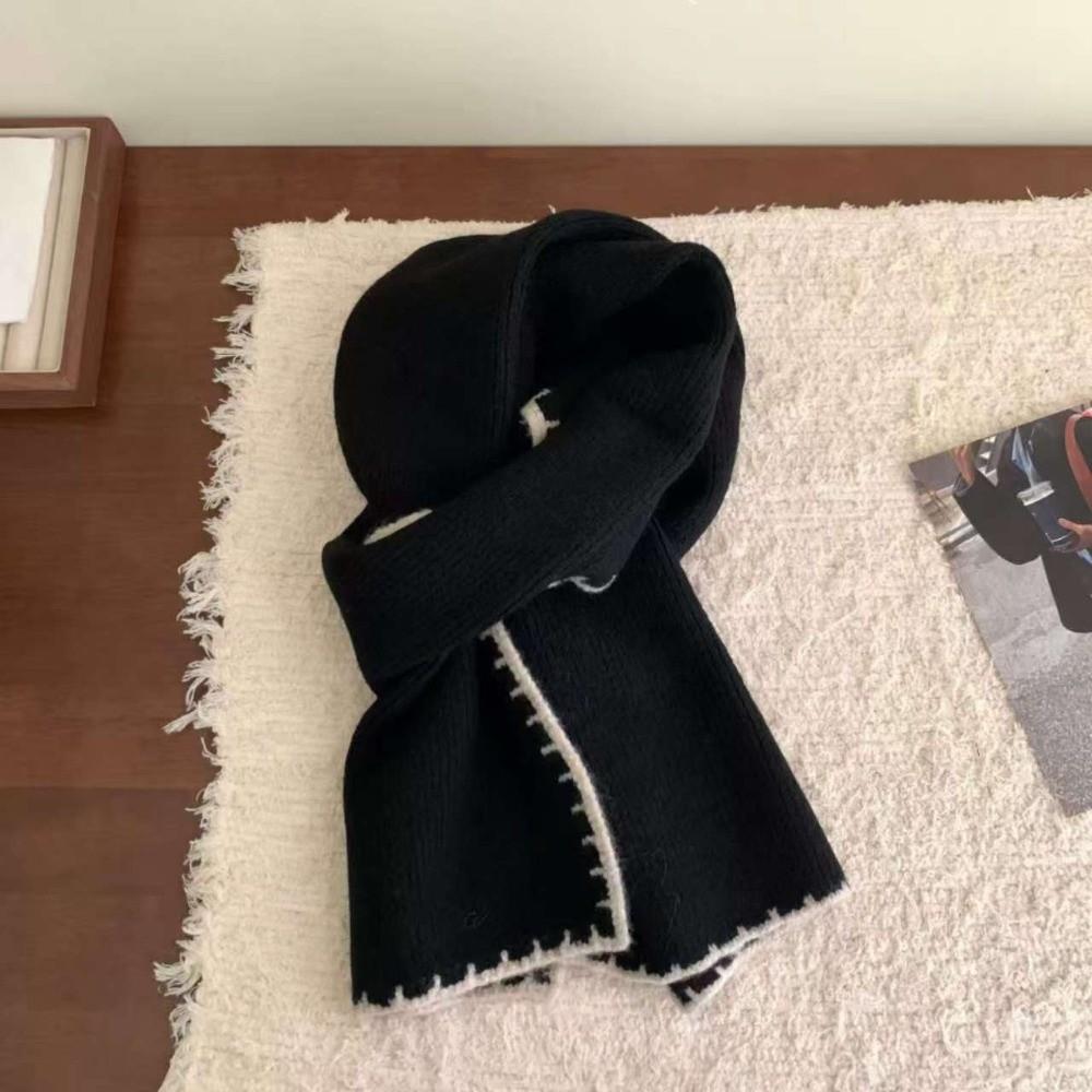 Thicken Knitted Scarfs Large Plush Neckerchief Bandana Winter Scarf Women