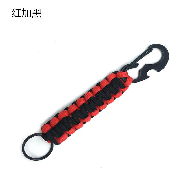 Outdoor Umbrella Rope Weaving Belt Bottle Opener Keychain