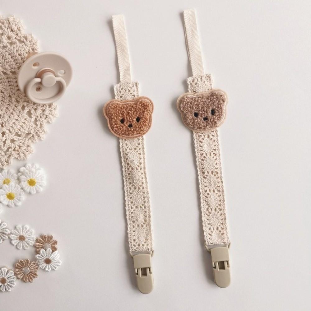 Cartoon Fabric Rope Dummy Nipple Clip Portable Anti-drop Pacifier Holder Teething Period