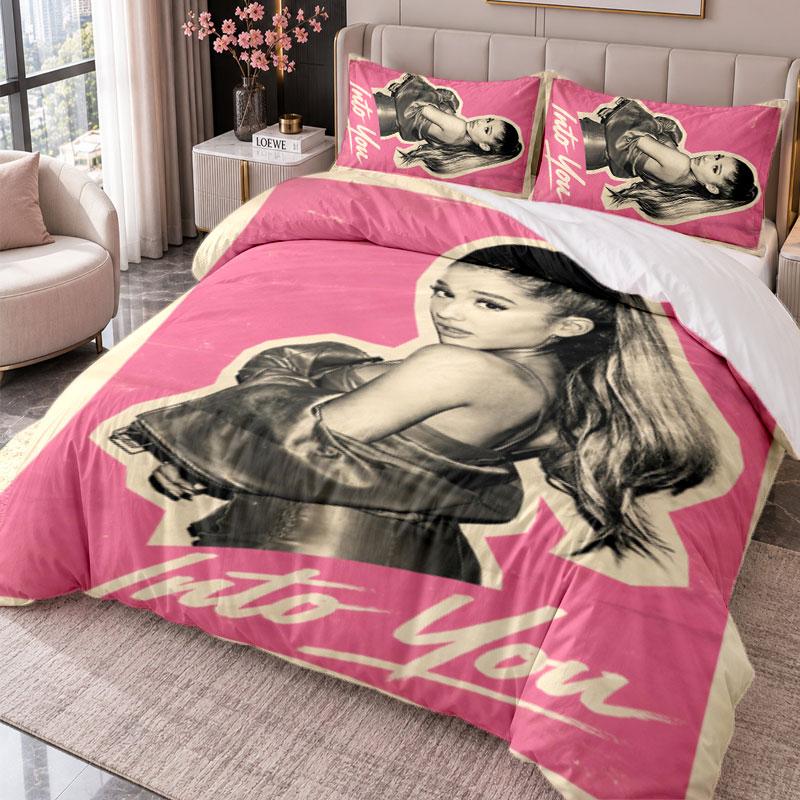 Ariana Grande 3Pcs Bedding Set Duvet Cover With Two Pillowcases For Bedroom Home Decoration