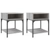 VidaXL Bedside Tables 2 Pcs Sonoma Grey 40x41x50 Cm Engineered Wood 825880