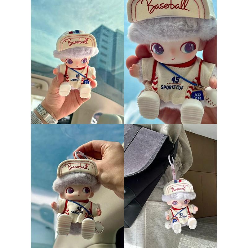 DIMOO Animal Kingdom Series Cotton Outfit Set White Baseball Jacket Hat Pendant Shoes 15-35 Age Collectible Dolls