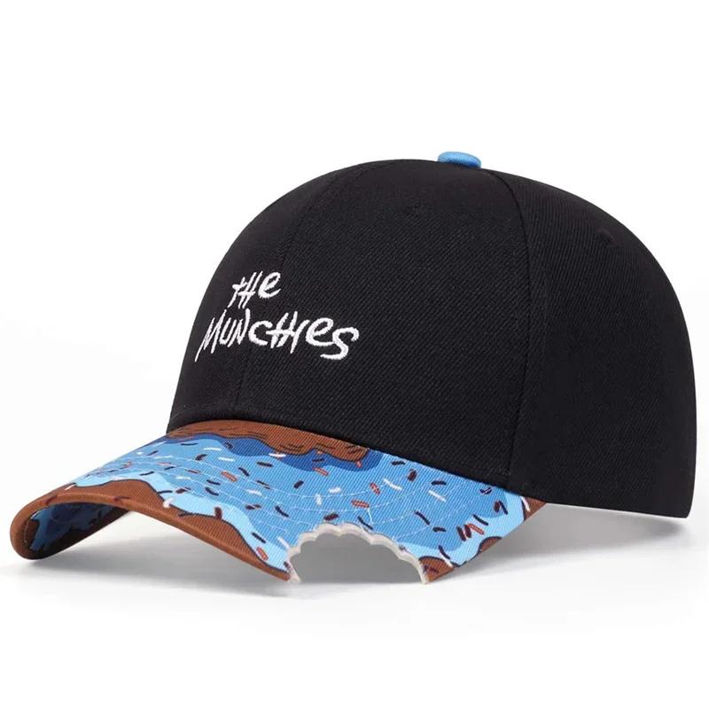 Baseball Stitching Embroidered Watermelon Munchies Neutral Gender Women  Men For Caps Spring Autumn Outdoor Sunscreen Hat Adjustable Casual Trucker