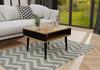 Vico Bedside Coffee Table for Living Room Bedroom OAK/black Coffee Table