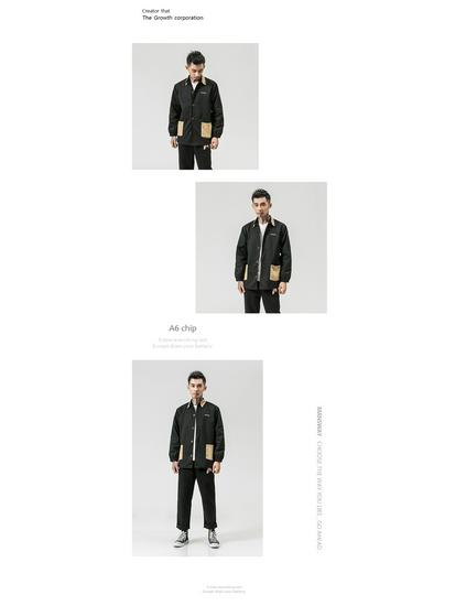 Мужской ретро тренч в китайском стиле - Осень/Зима 2018, Большой размер, Модная куртка в стиле кэжуал с принтом