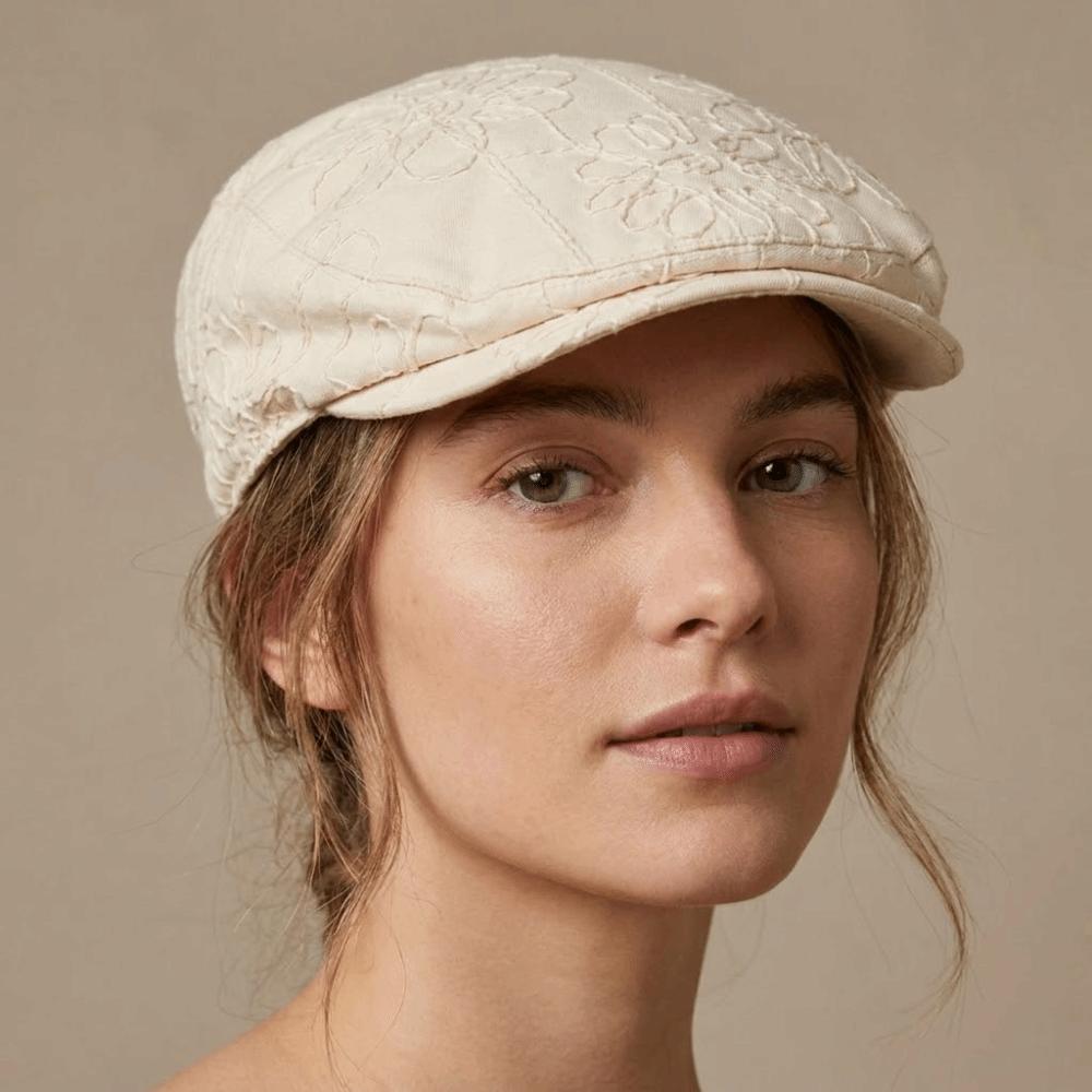 Simple Y2k Spicy Girls Berets Sun Protective Street Style Vintage Painter Hats Embroidery Flower Newsboy Caps Ladies