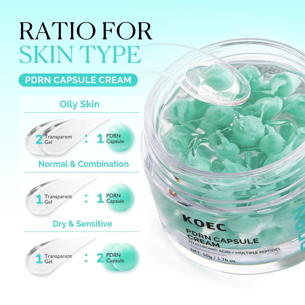 KOECPDRN Green Capsule Cream Moisturizing Face Cream Hydrating, Non-Greasy, 50ml