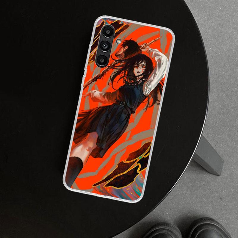 Чехол для телефона Chainsaw Man Yoru War Devil для Samsung Galaxy A17 A16 A26 A36 A56 A57 A37 A15 A25 A35 A55 A14 A24 A34 A54 A13
