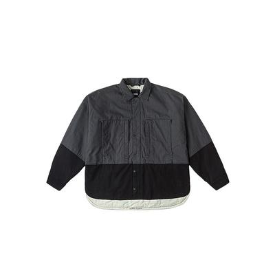Vans Tdc Tokyo Design Collective Color Block Design Свободная модная куртка с длинным рукавом Куртка унисекс Серый Черный VN000H2J1O7
