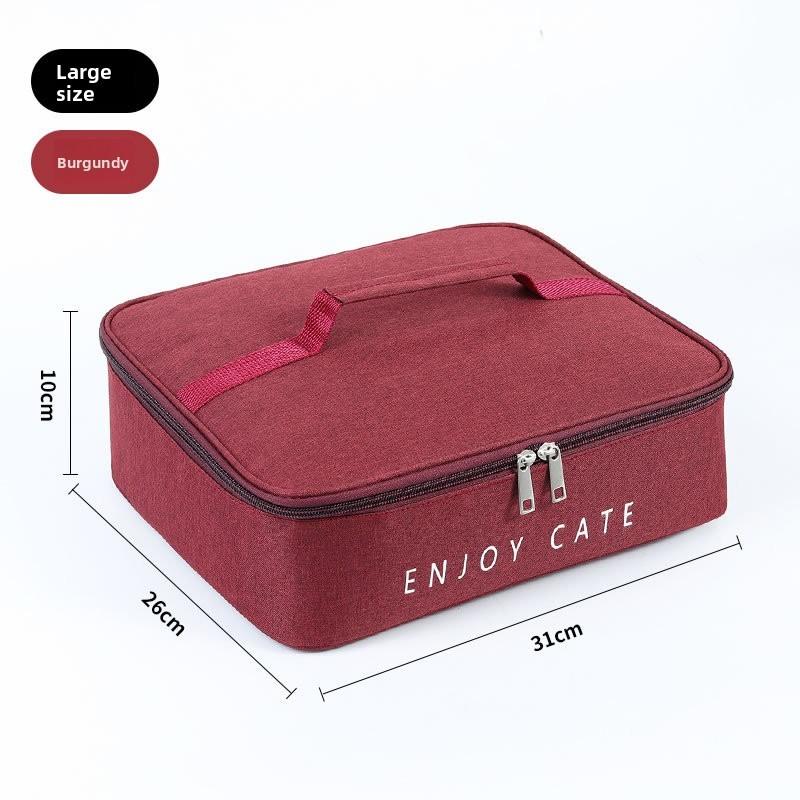 Insulated Lunch Box Carrier With Durable Oxford Cloth For Work And Daily Meals