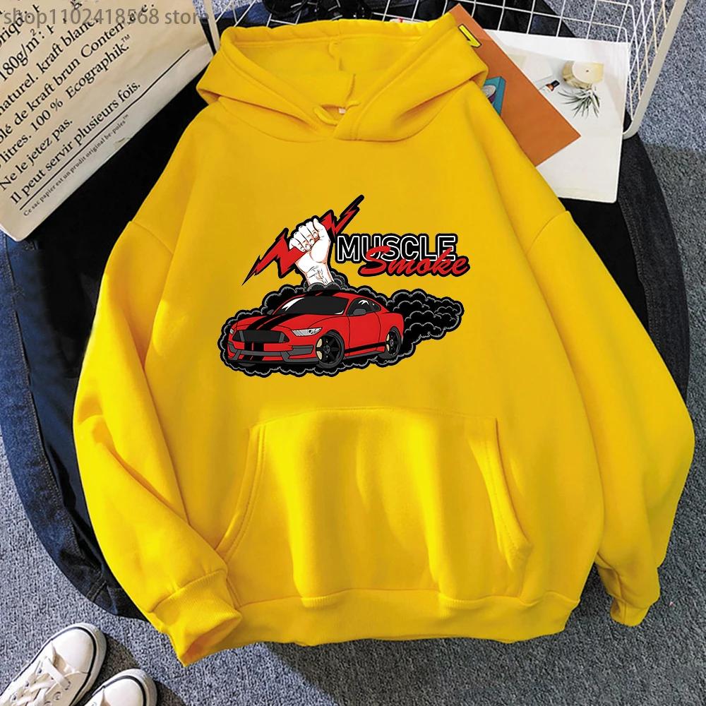 Anime Initial D Hoodie Muscle Car Automotive Graphic Sweatshirts Streetwear Women Men Clothing Long Sleeve Clothes