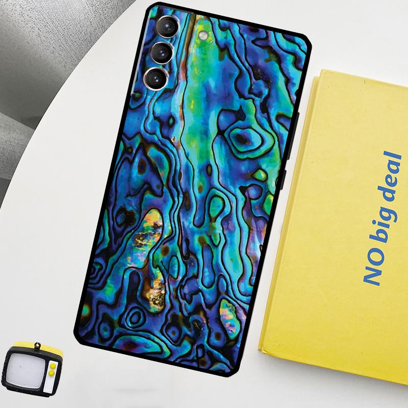 Чехол для телефона с раковиной абалона для Samsung Galaxy S25 Ultra S21 S22 S23 S24 Ultra S9 S10 S20 Plus S25 FE