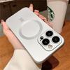 Original Magsafe Magnetic Wireless Charging Case For iPhone 16 15 14 Plus 13 12 11Pro Max Glass Lens Protection Soft Matte Cover