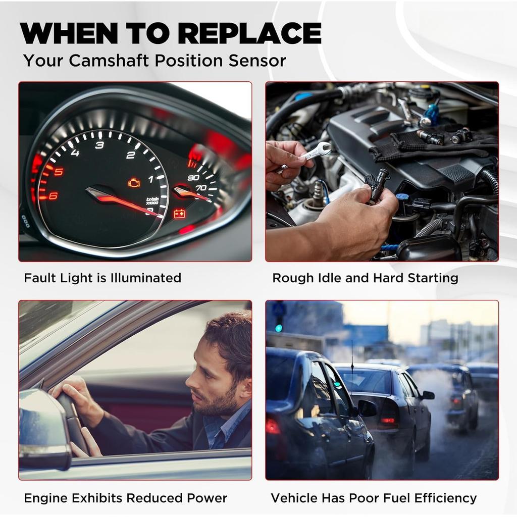 1W7Z6B288AA Датчик положения распредвала для Ford E-150 E-250 2003-2008,E-350 E-450 F-450 F-550 2004-2019,Expedition Navigator 03-14,Explorer F-150 F-250