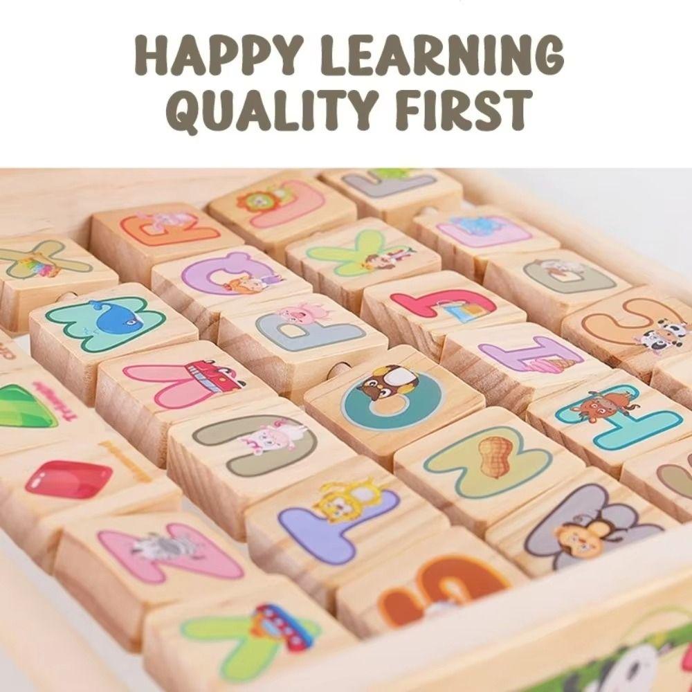 English Alphabet Letter Cognitive Toy Cartoon Pattern Early Education Board Children's Toy