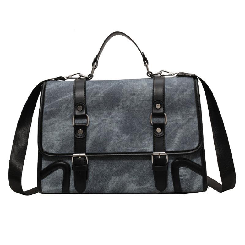 Autumn-Winter Vintage Design Messenger Bag Large Capacity Backpack Single-Shoulder Briefcase Preppy Style Fashion Crossbody Pack