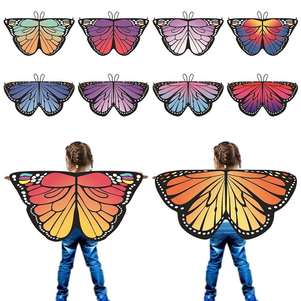 Costume Dress Gilding Sparkling Butterfly Wings Butterfly Wings Cape Shoulder Straps Fairy Wing