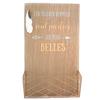 [P5275] - Wooden Mail Holder 'Messages' (Simple Things Are Sometimes the Most Beautiful) - 47x28 Cm