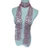 Shiny Belly Dancing Scarf Flower Shape Sparkling Hair Accessory Neck Wrap Sequin Scarf  Women